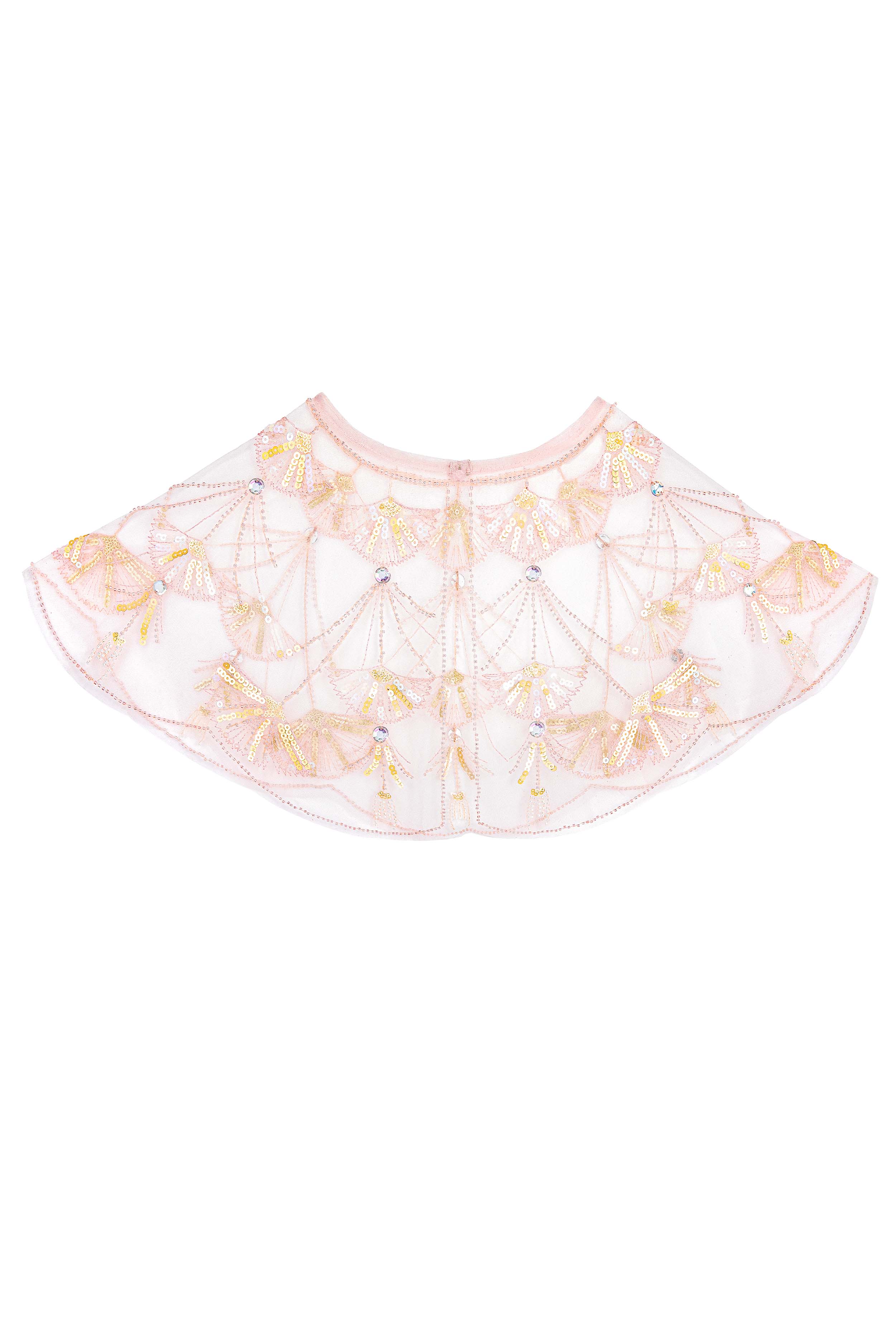 Sparkle Sequin Fan Tulle Shawl
