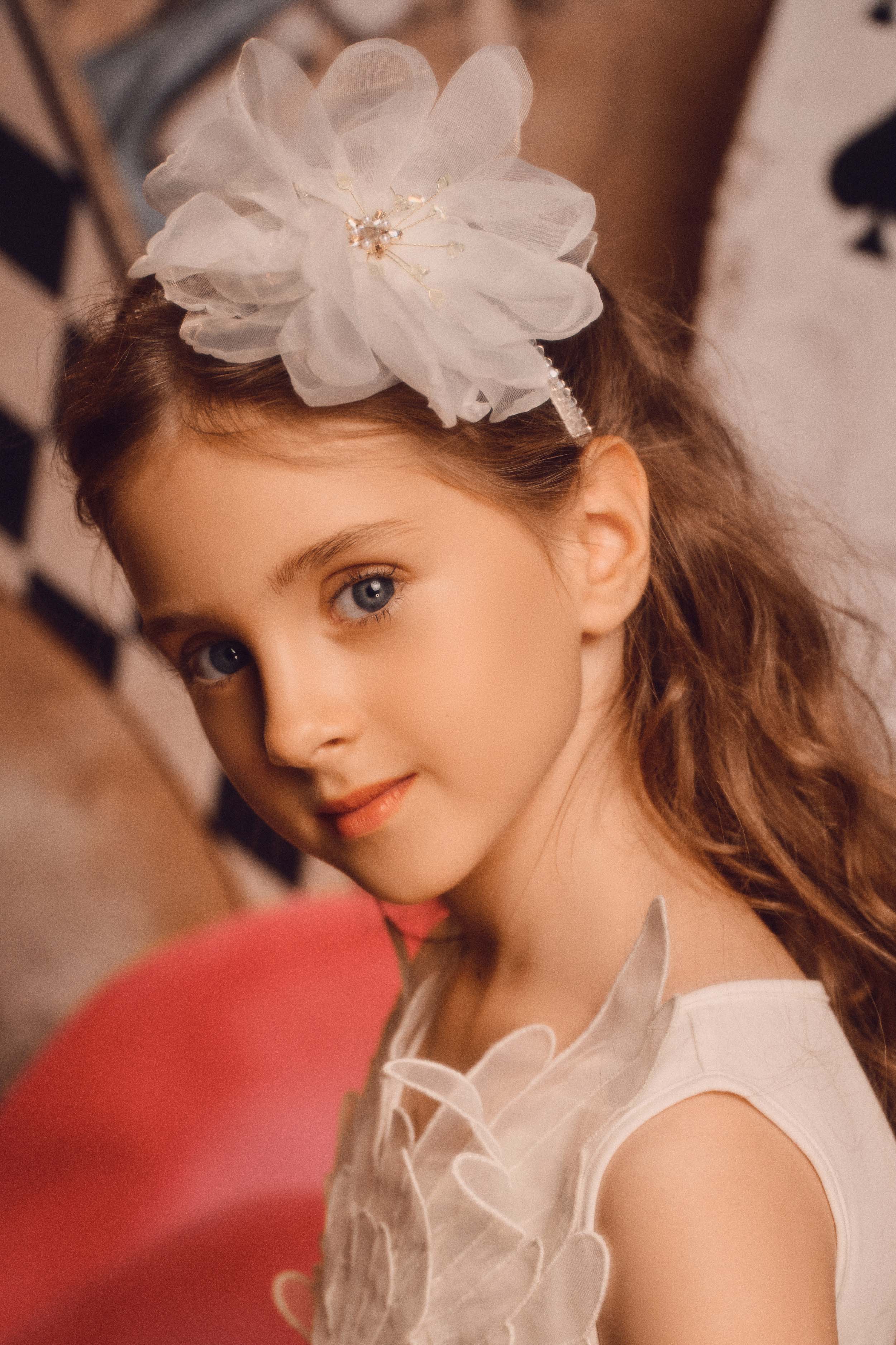 Cheerful Shimmer Flower Headband