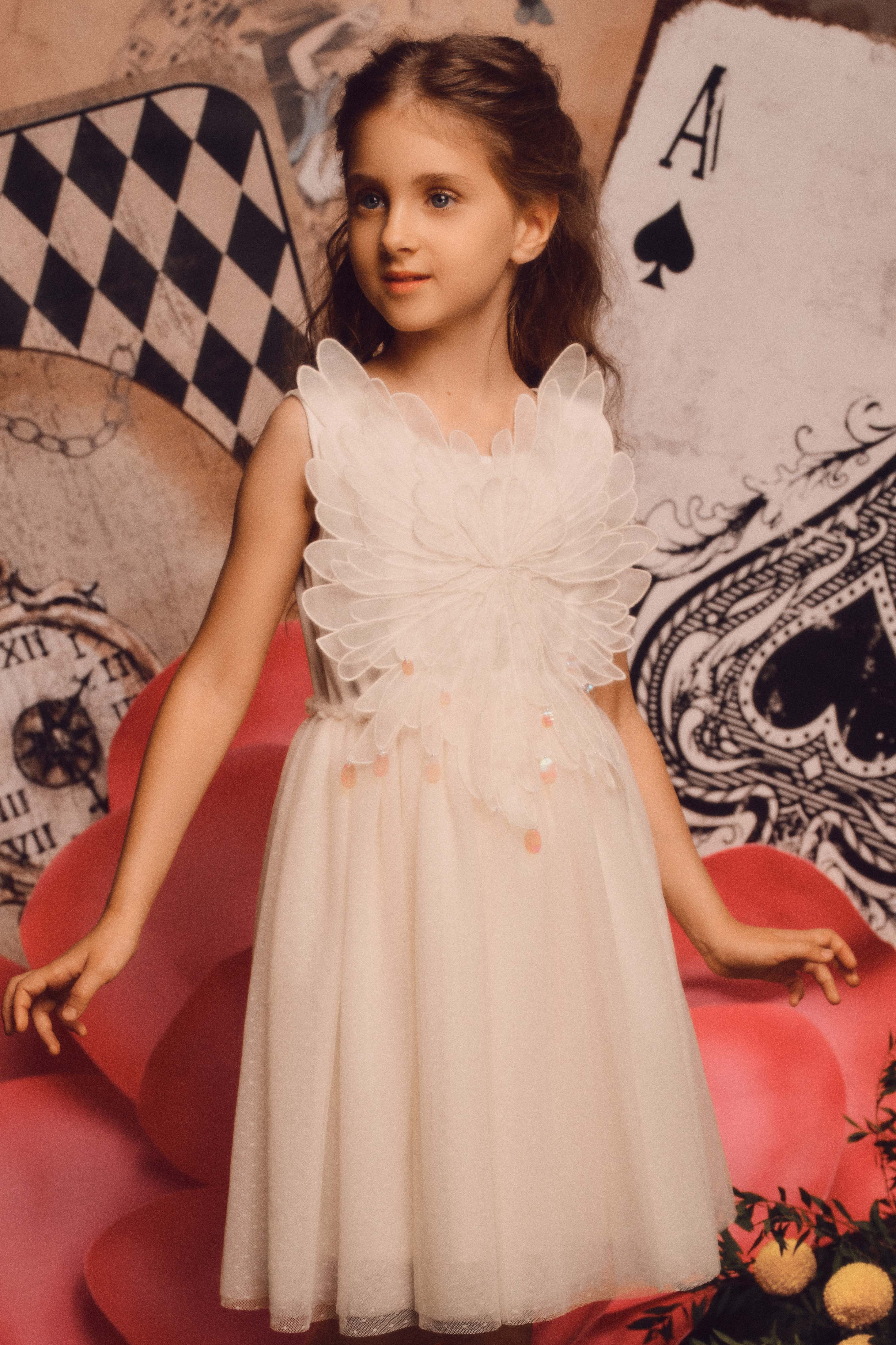 Charming Layered Wing Tulle Tutu Dress
