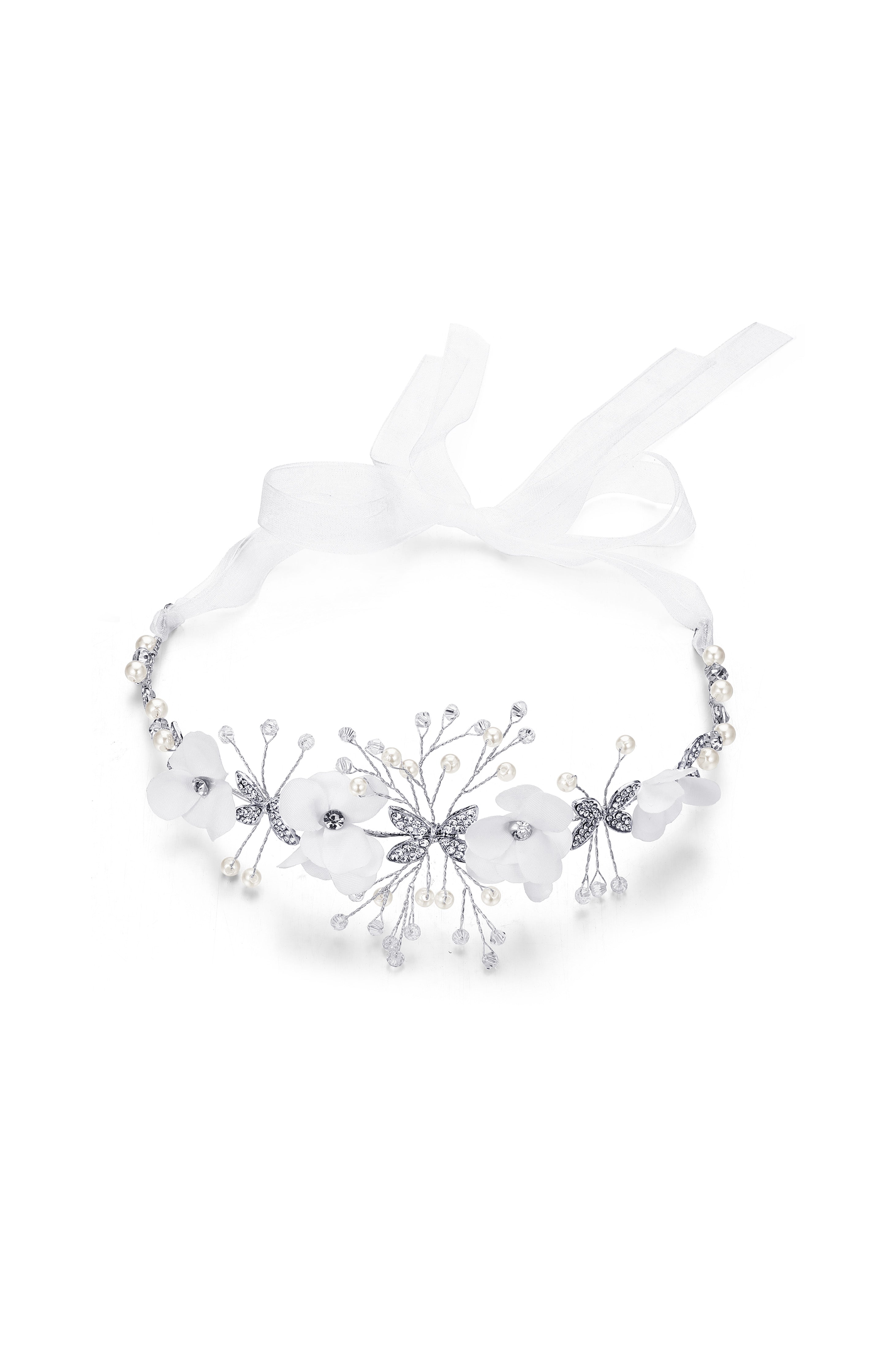 Crystal Flower Baby's Breath Tutu Headband