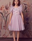 Embroidered Lace Flower Fairy Tutu Dress
