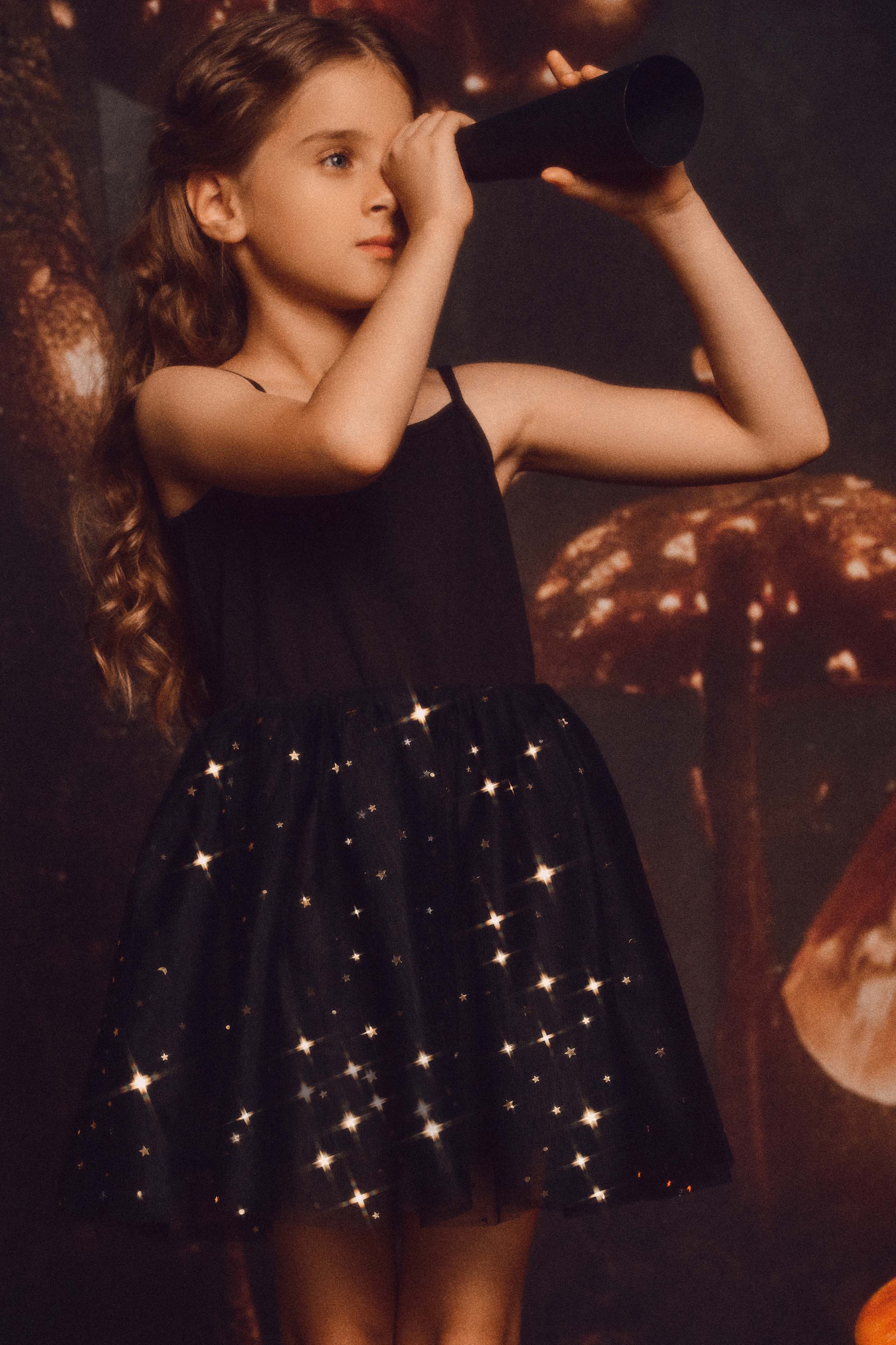 Glitter Ballerina Strap Tutu Dress