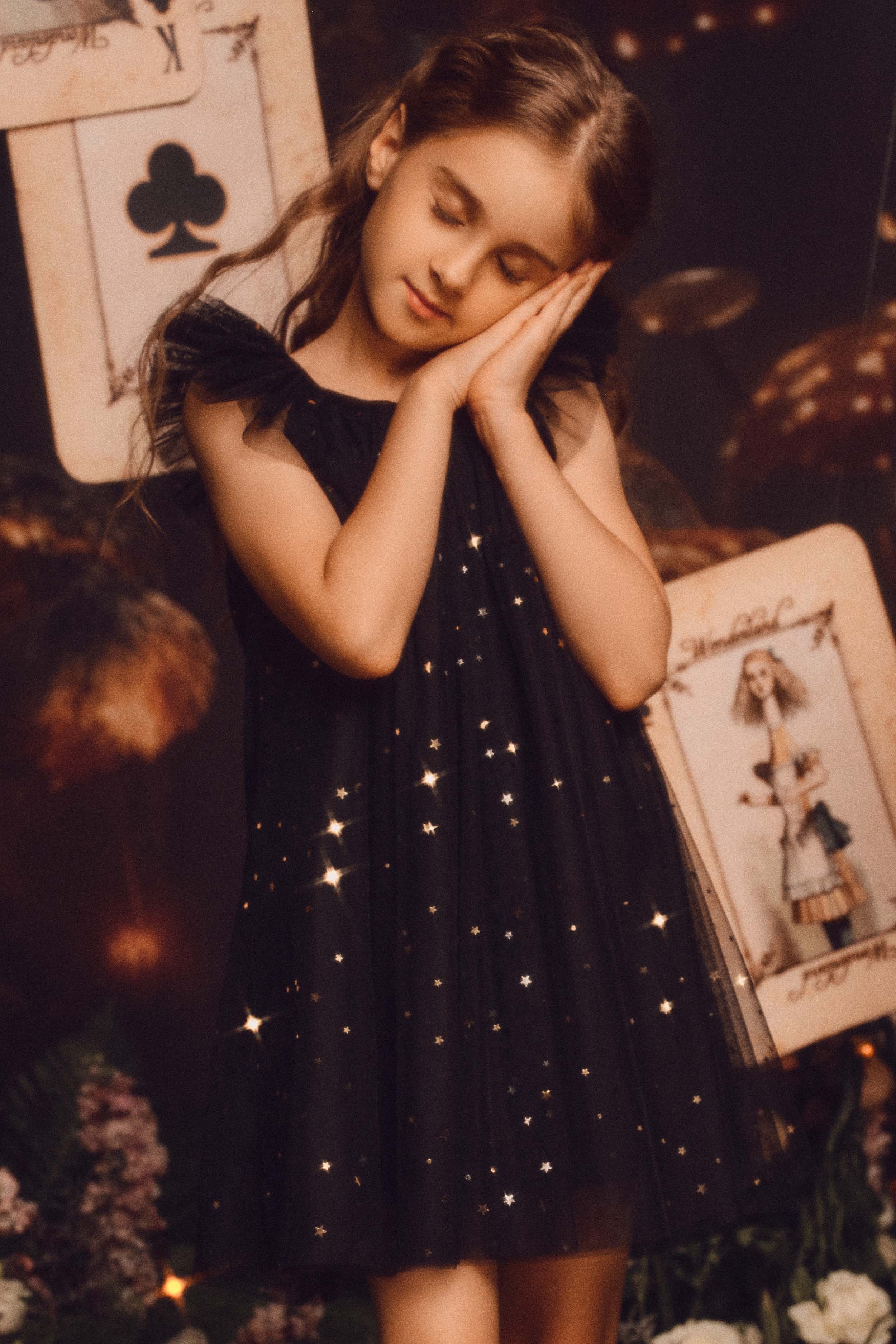 Glitter Layered Tulle Toddler Dress