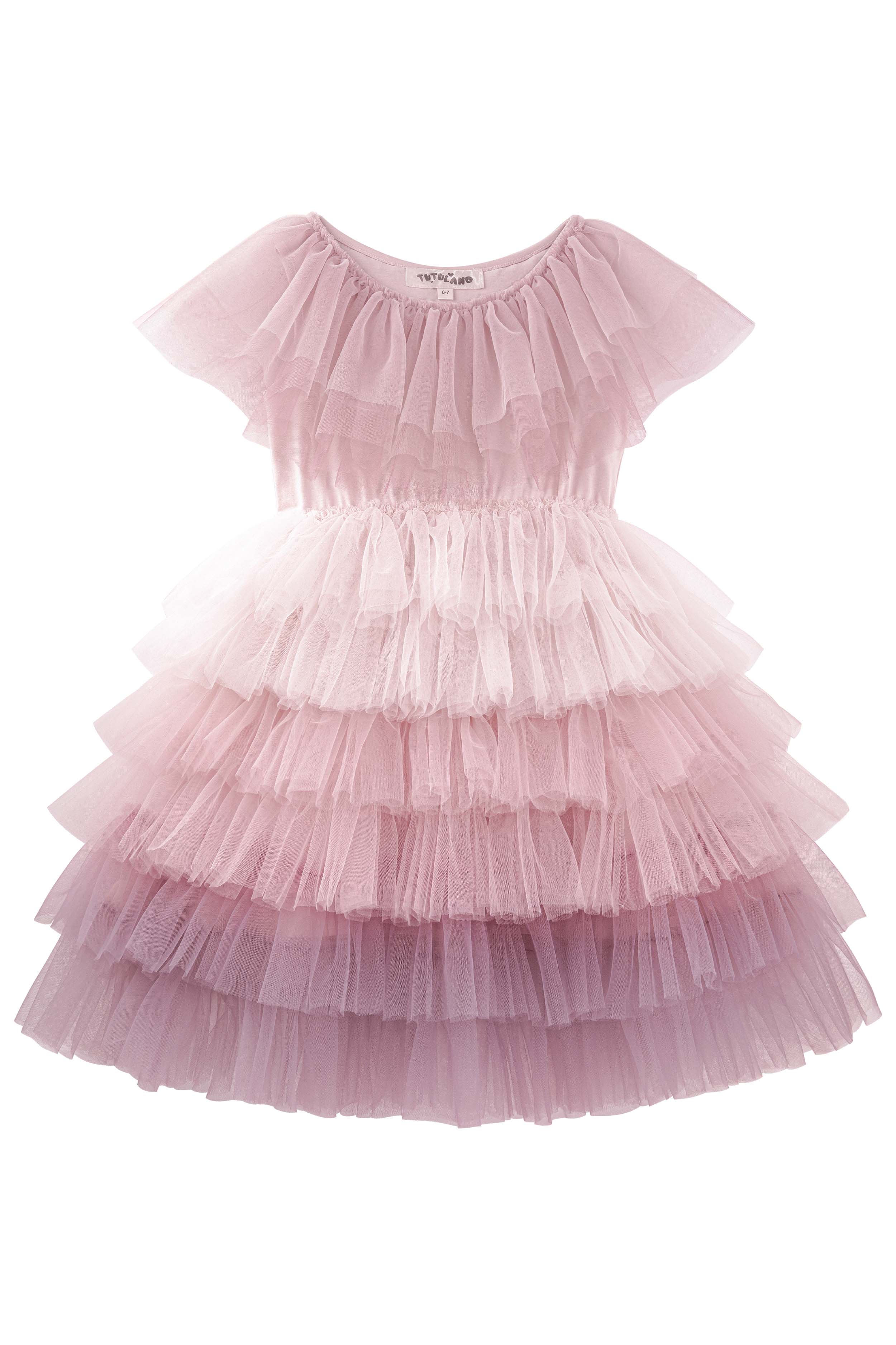 TUTULAND Fancy 6 Layered Tulle Baby Girl Princess Dress, Puffy Toddler Birthday Party Dress, Wedding Flower Girl Dress, Pink / 8-9 Years TUTULAND Fancy 6 Layered Tulle Baby Girl Princess Dress, Puffy Toddler Birthday Party Dress, Wedding Flower Girl Dress, Pink / 8-9 Years