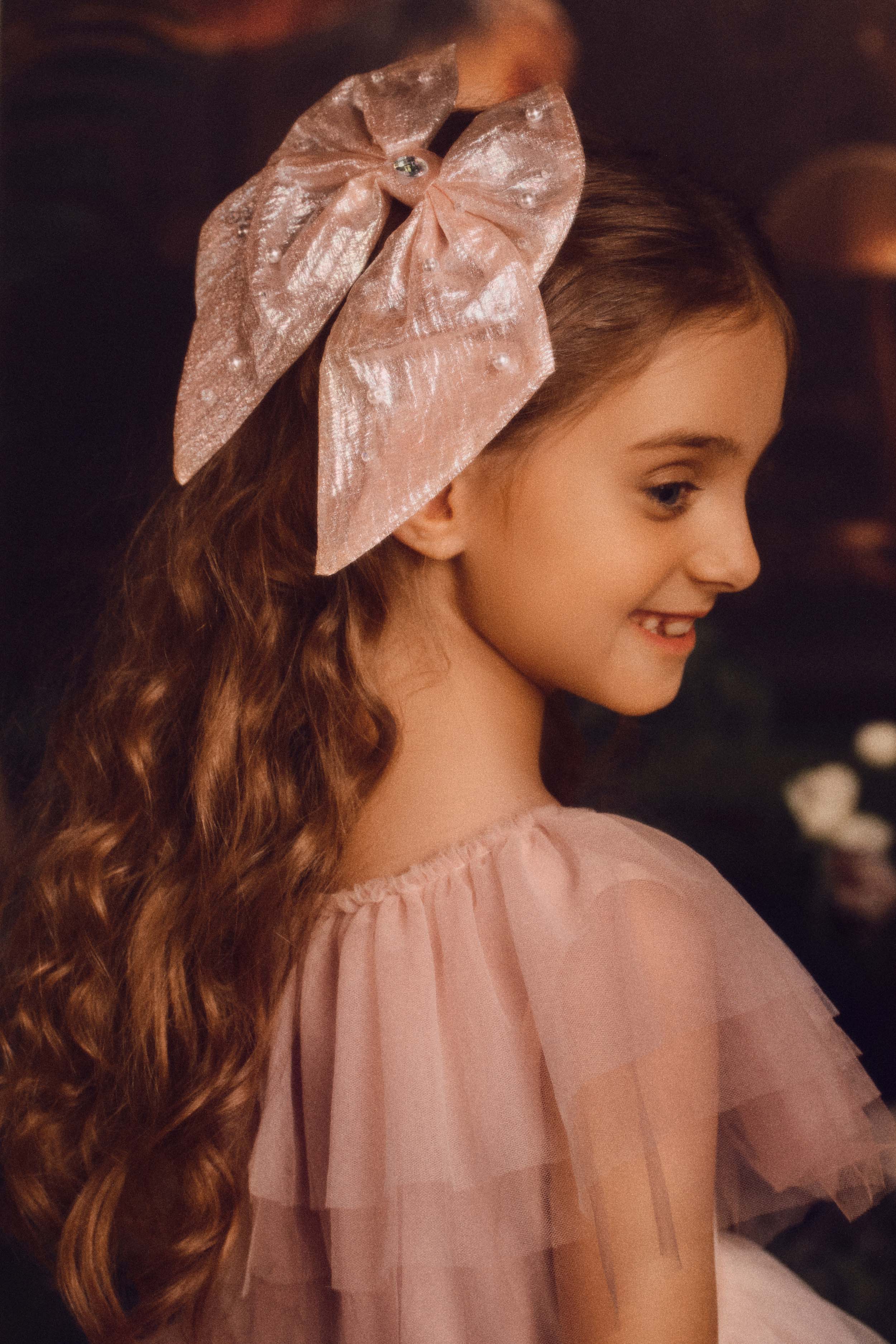 Rhinestone Bow Toddler Headband