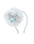 Adorable Crystal Flower Mesh Headband