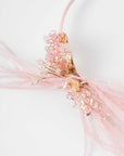 Beaded Crystal Ostrich Feather Headband