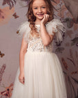 Embroidered Celestial Tulle Tutu Dress