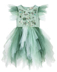 Embroidered Flower Tulle Tutu Dress