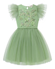 Embroidered Lace Flower Fairy Tutu Dress