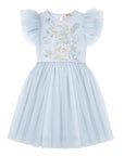 Charming Embroidered Flower Tutu Dress