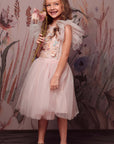 Embroidered Lace Flower Fairy Tutu Dress