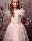 Embroidered Lace Flower Fairy Tutu Dress