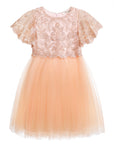 Enchanting Floral Leaf-Patterned Tulle Tutu Dress