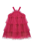 Halter Neck Pearl Tiered Tulle Tutu Dress