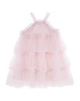 Halter Neck Pearl Tiered Tulle Tutu Dress