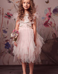 Delightful Flutter Sleeves Tutu Dress