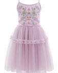 Vibrant Embroidered Tulle Tutu Dress