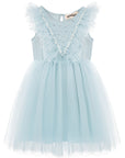 Adorable Pearl Layered Tulle Dress